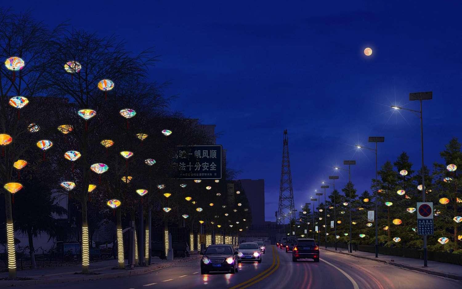 Municipal road lighting
